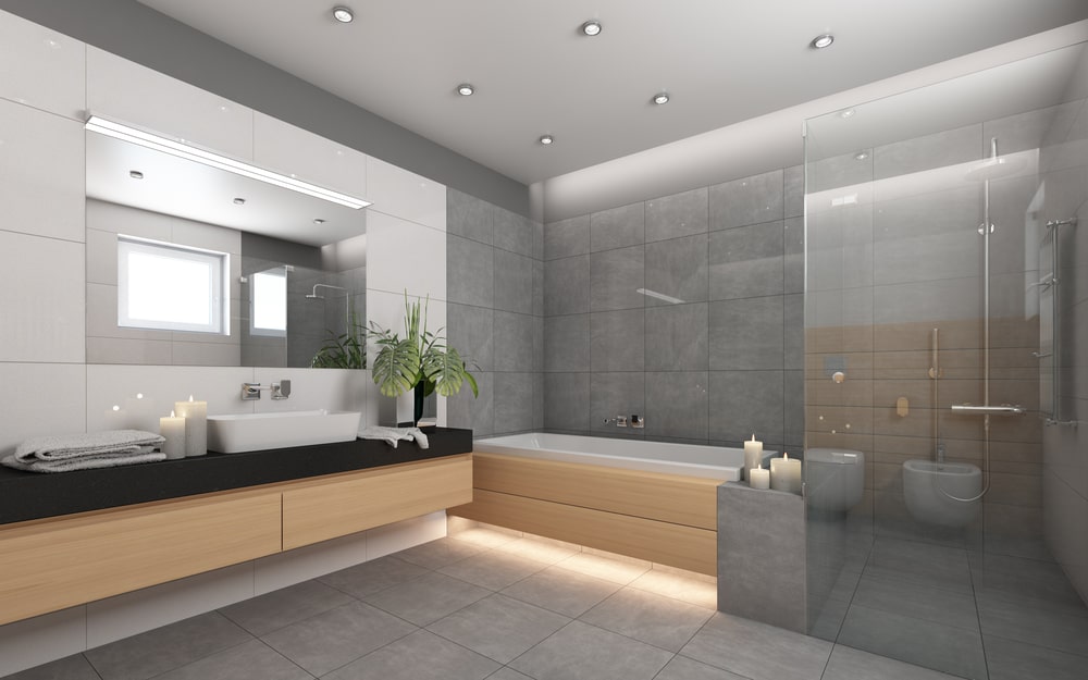 Bathroom with Tile Flooring